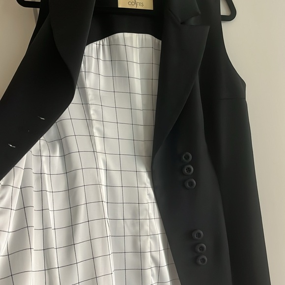 Waistcoat black wool - Picture 7 of 9